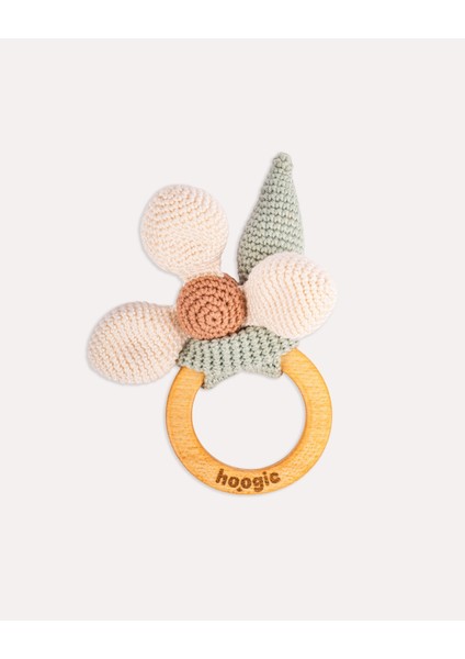 Daisy Bloom Beyaz Papatya Amigurumi Çıngırak