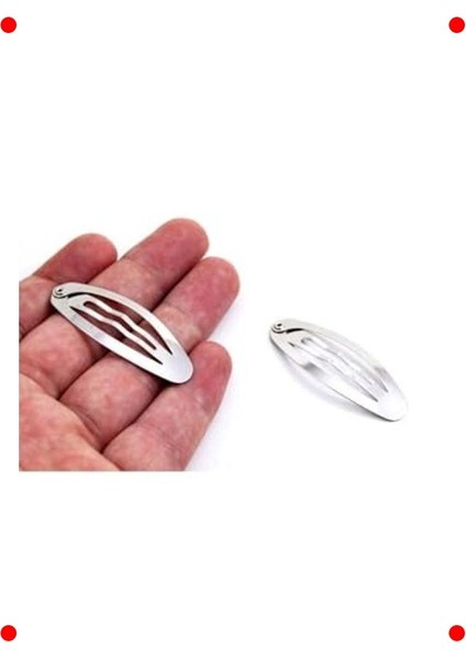 100 Adet Gümüş Renk 5 cm Metal Çıtçıt Toka fiyatları