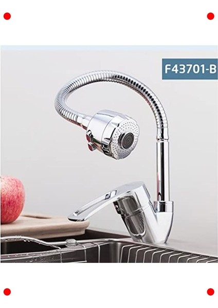 Krom Spiral Hortumlu Döner Musluk Ucu fırsatları