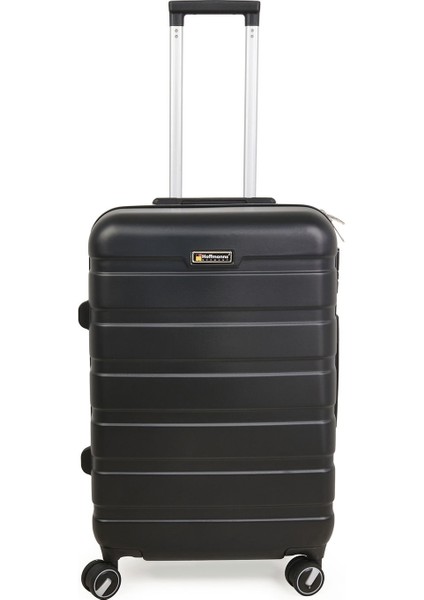 Titan Orta Boy Abs Valiz - Siyah - 66X45X26 cm