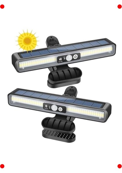 Güneş Enerjili Hareket Sensörlü LED Mandallı Lamba