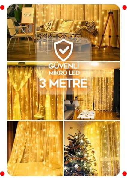 3X3M Kumandalı Animasyonlu LED Perde Işık modelleri