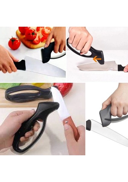 Kolay Tutuş Saplı Paslanmaz Çelik Manuel Bıçak Bileme Aleti fiyatları