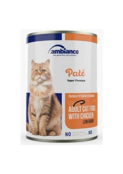 (Kıyılmış) Tavuklu Yetişkin Kedi Konserve 415GR