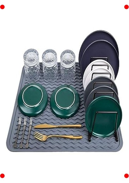 Esnek Silikon Bulaşık Kurutma Matı