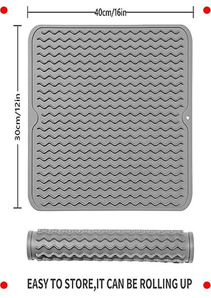 Esnek Silikon Bulaşık Kurutma Matı modelleri