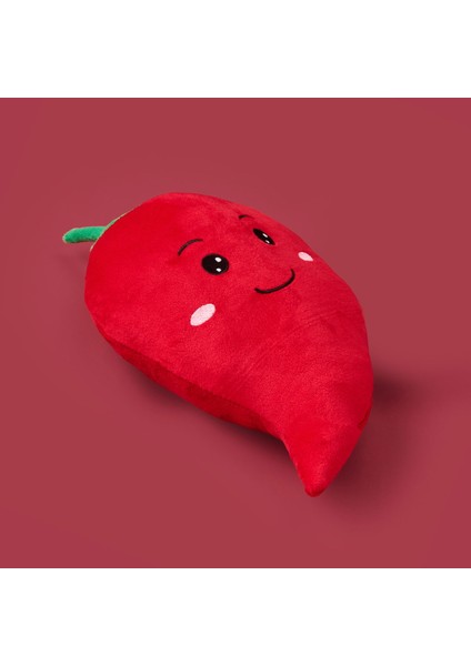 Soft Biber Figürlü Yastık - Kırmızı - 25 cm modelleri