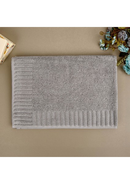 Soft Patte Ayak Havlusu - Gri - 50X70 cm