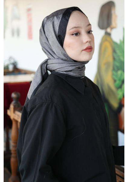 Hint Ipek Premium Lux Original Monogram Şal (Ipek Vual, Özel Seri, Yüksek Kalite, Hafif, Rahat, Şık, Tesettür Giyim, Shawl, Hijab)