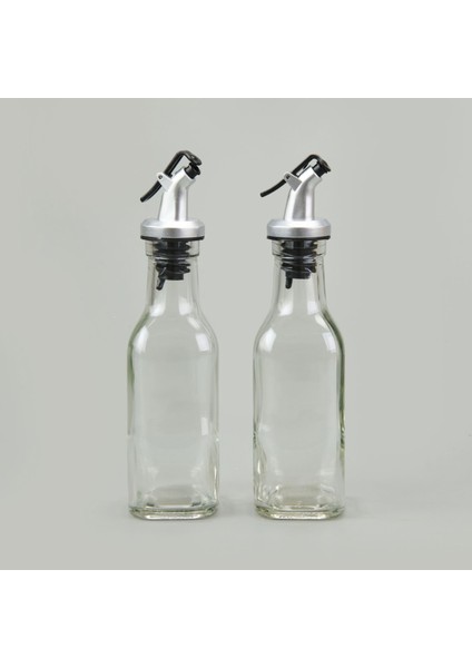 2'li Cam Yağlık Sirkelik - Şeffaf - 200 ml