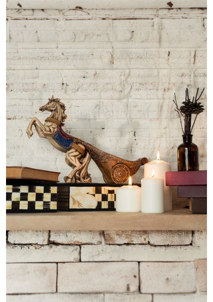 Dekoratif Atlı Şaraplık