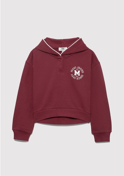 Mavi Jeans Baskılı Bordo Sweatshirt 7S10122-70393