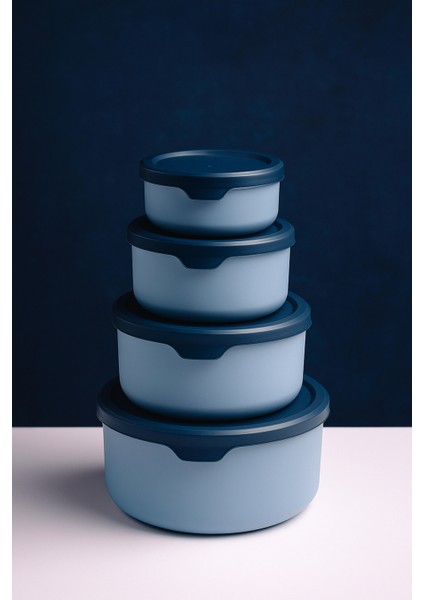 4 Adet Hava Geçirmez Saklama Kabı Seti