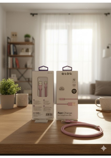 iPhone Şarj Kablosu 1 Metre Hızlı Şarj Data Kablosu 2.4 A modelleri