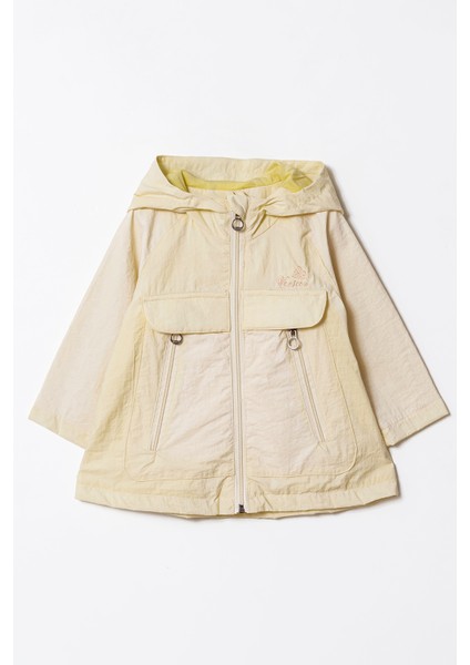 Kız Kapüşonlu Nakışlı Yağmrluk & Rüzgarlık 1 - 5 Yaş