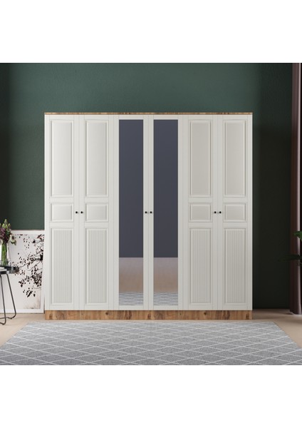 Nil 6 Kapaklı Eko Gardırop - Mdf Kapak fiyatları