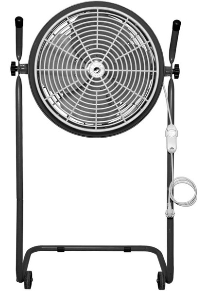 Ayas Devekuşu Retro Tekerlekli Sanayi Tipi Vantilatör - Füme fiyatları