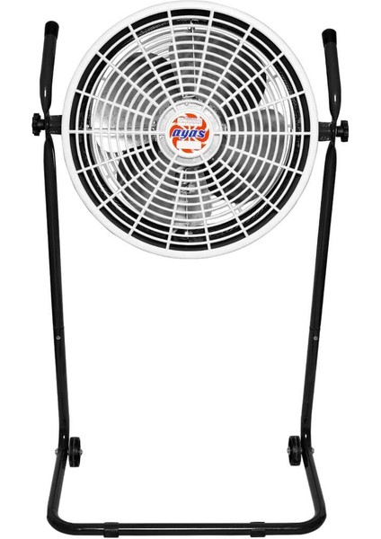 Ayas Devekuşu Retro Tekerlekli Sanayi Tipi Vantilatör - Füme modelleri