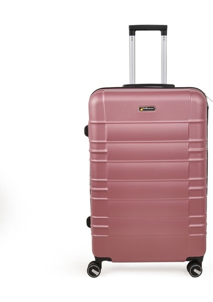 Travel Star Büyük Boy Abs Valiz - Gülkurusu - 76X52X30 cm