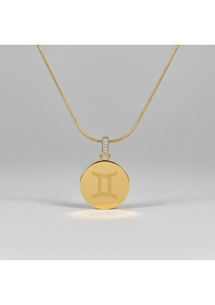 316L Çelik Ikizler Burcu Kadın Kolye – Zodyak Sembolü, Lazer Işlemeli fiyatları