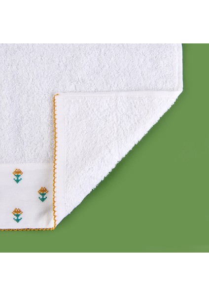 Soft Urban Delight Braga Yüz Havlusu - Ekru / Hardal - 50X90 cm modelleri