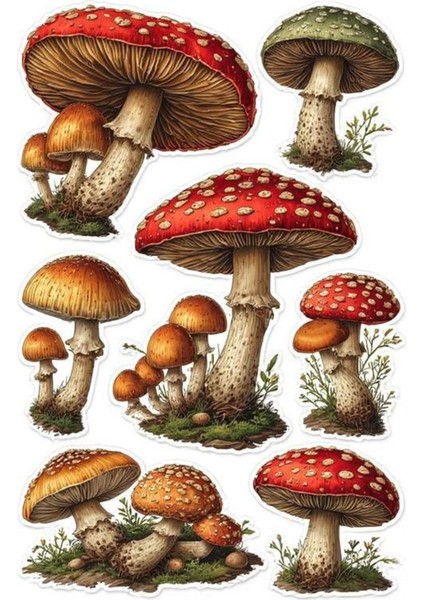 Mantar Telefon Laptop Notebook Tablet Defter Matara Stiker Etiket ST2120