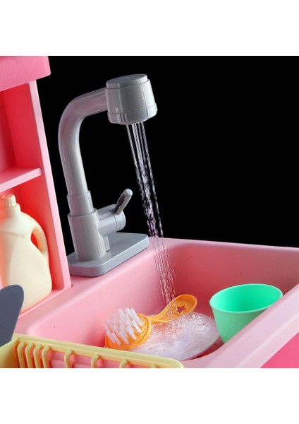 Pilli Interaktif Lavabo Seti Pembe indirimleri