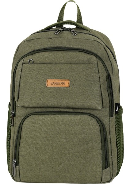 Kanvas Kumaş Günlük, Seyahat ve Okul Sırt Çantası Yeşil