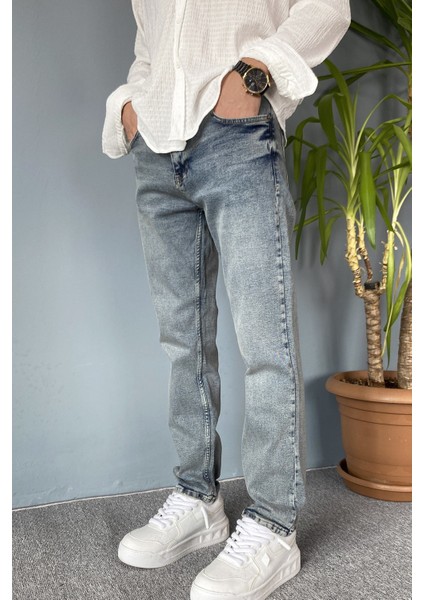 Açık Mavi Regular Jean - Kot Pantolon