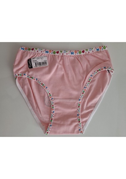 Kız Çocuk Elastan Bato - Slip - Külot - 6 Adet - Çok Renkli modelleri