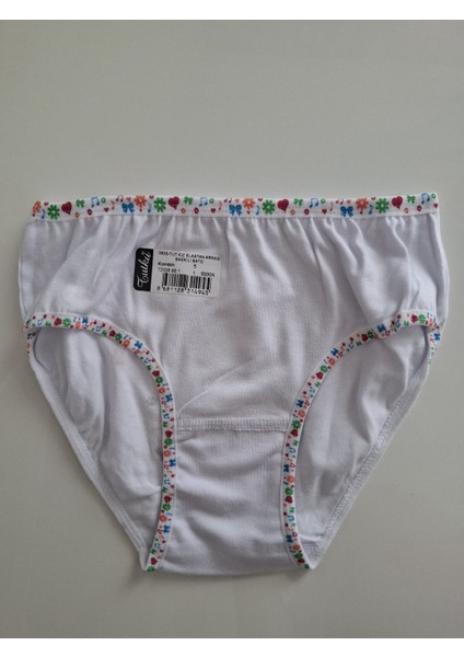 Kız Çocuk Elastan Bato - Slip - Külot - 6 Adet - Çok Renkli fırsatları