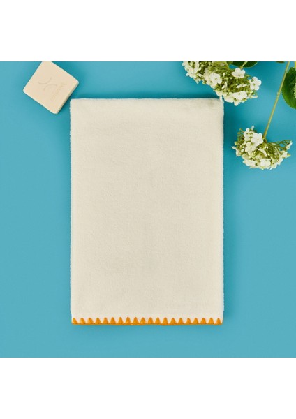 Soft Lea Yüz Havlusu - Beyaz - 50X70 cm