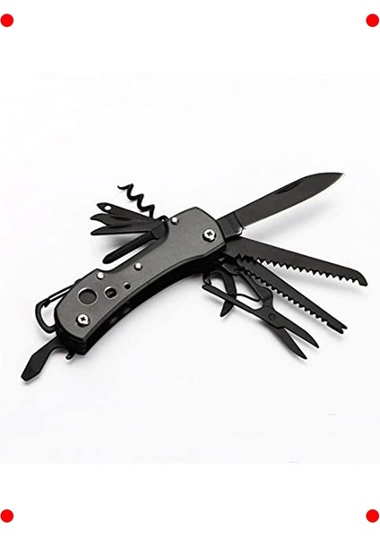 Çok Fonksiyonlu Siyah Kamp Cep Çakısı fırsatları