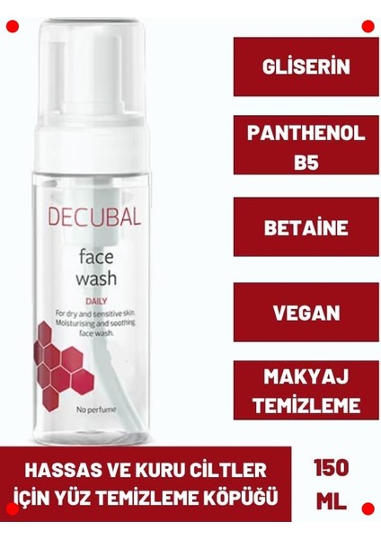 Hassas & Kuru Cilt Yüz Temizleme Köpüğü 150ML fiyatları