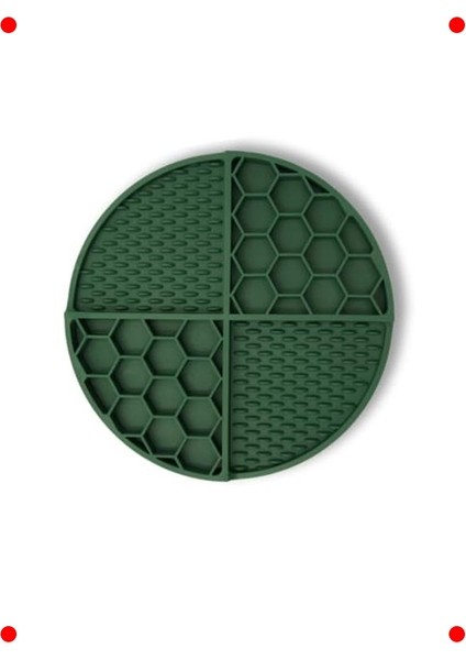 Yavaş Yeme Petek Desenli Yalama Matı Orman Yeşili fiyatları