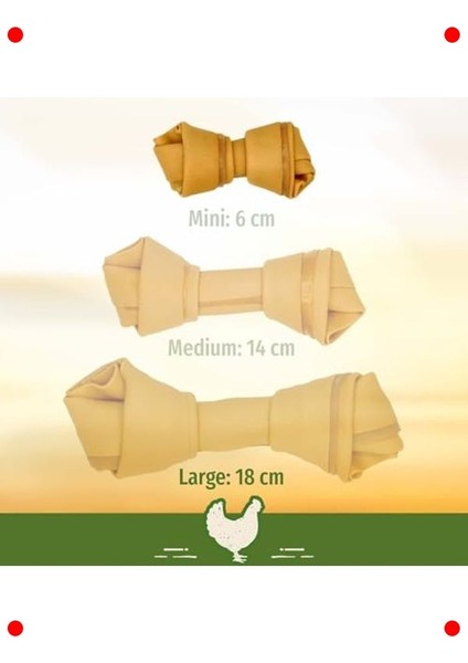 Küçük Boy Tavuklu Köpek Ödül Kemiği 18 Adet, 228 gr fırsatları