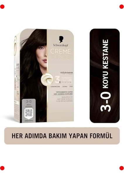 Koyu Kestane Krem Saç Boyası 3-0 fiyatları