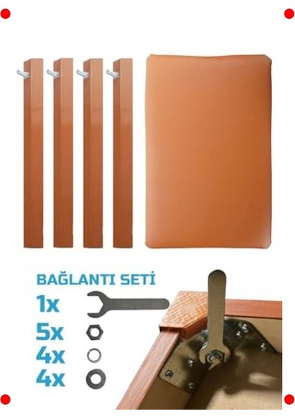 Depolama Bölmeli Piyano Taburesi - Turuncu fırsatları