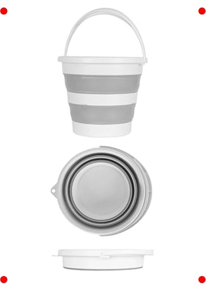 Katlanabilir Yer Tasarrufu Sağlayan Temizlik Kovası 13 L