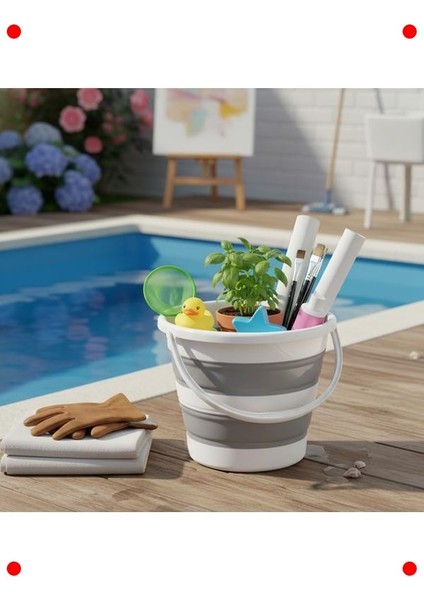 Katlanabilir Yer Tasarrufu Sağlayan Temizlik Kovası 13 L indirimleri