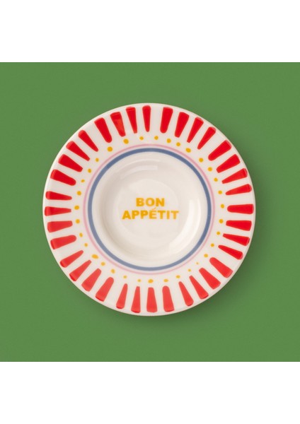 Kitchen Bon Appetit Çay Tabağı - Renkli - 13 cm