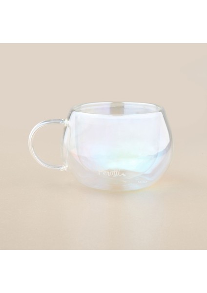 Çift Cidarlı Lüsterli Kupa - Şeffaf - 280 ml fiyatları