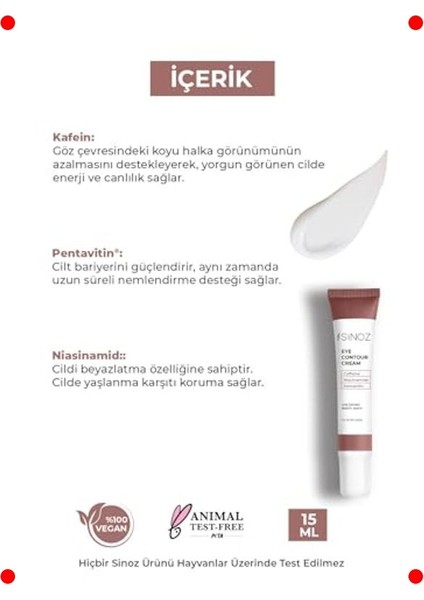 Kırışıklık & Koyu Halka Karşıtı Göz Çevresi Kremi 15ML modelleri