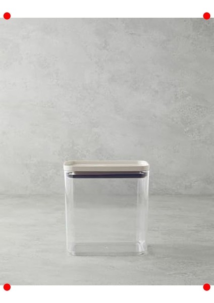 Krem Rengi Çok Amaçlı Saklama Kabı - 700 ml