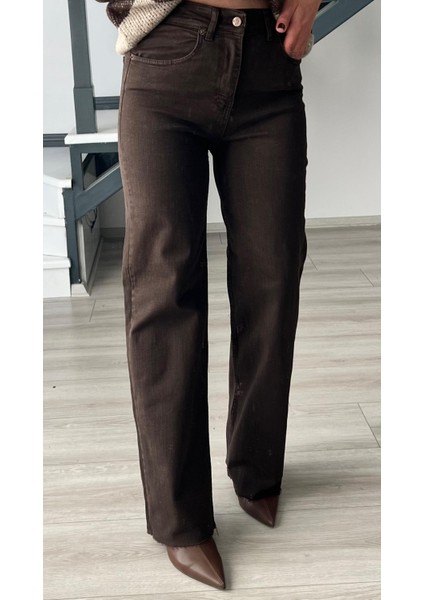 Acı Kahve Likralı Straight Jean fiyatları