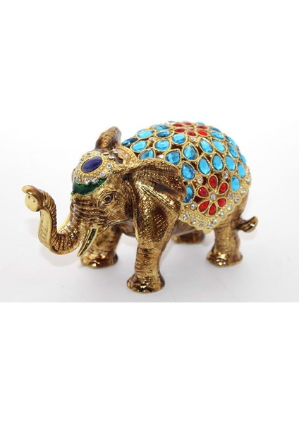Taşlı Tekli Fil Figürü