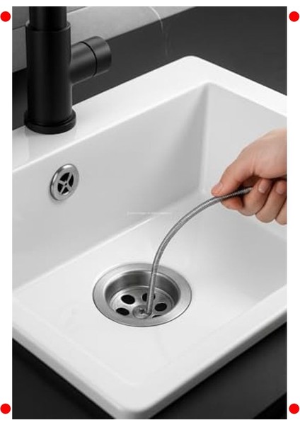 Lavabo Açma Teli, 3 Metre, Ergonomik Saplı indirimleri