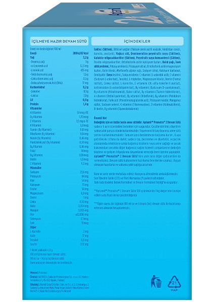 Devam Sütü Maması No2 6-9 Ay 1200 gr modelleri