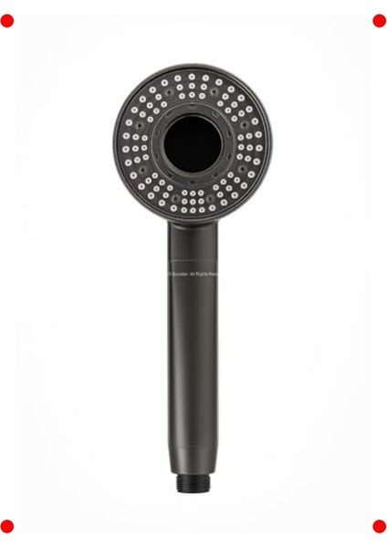 5 Fonksiyonlu Su Tasarruflu Yuvarlak Duş Başlığı