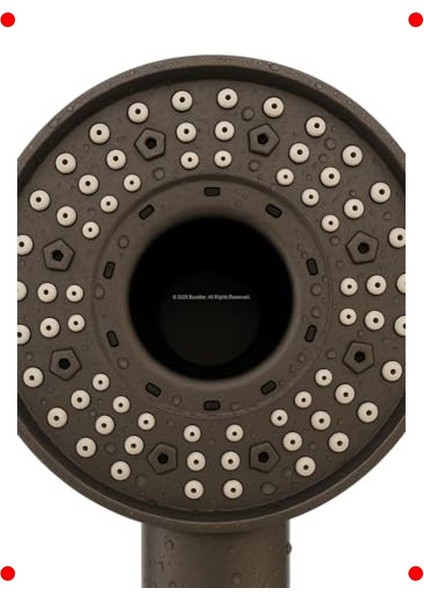 5 Fonksiyonlu Su Tasarruflu Yuvarlak Duş Başlığı indirimleri